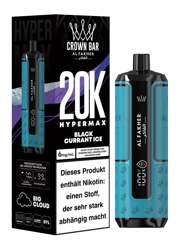 Al Fakher Crown Bar Hypermax 20k