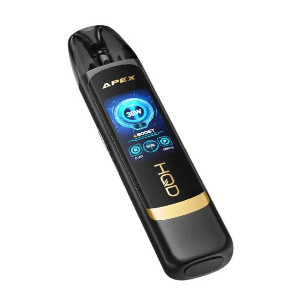 HQD Apex Pro Pod Kit – 0.4Ω, 0.8Ω & 1.2Ω Refillable Vape with HD Touchscreen - Image 2