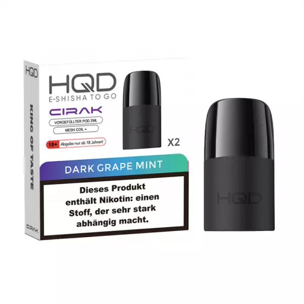 HQD Cirak Refillable Pod Kit – 0.8Ω & 1.0Ω Pods with Rechargeable Battery - Image 2